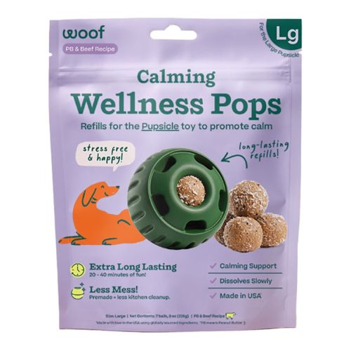 Woof Pops Calming Peanut Butter & Beef Large
