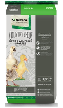 Nutrena Country Feeds Duck & All Flock Starter 22% Crumble