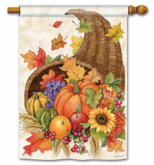 House Flag Thanksgiving Cornucopia