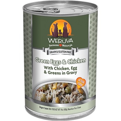 14oz Weruva Green Eggs & Chicken with Chicken, Egg & Greens in Gravy