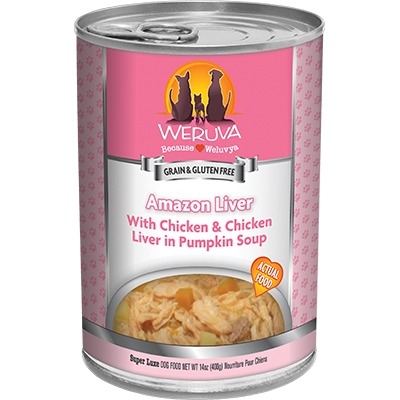 14Oz Weruva Amazon Liver with Chicken & Chicken Liver in Pumpkin Soup