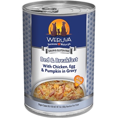 14Oz Weruva Bed & Breakfast with Chicken, Egg & Pumpkin in Gravy