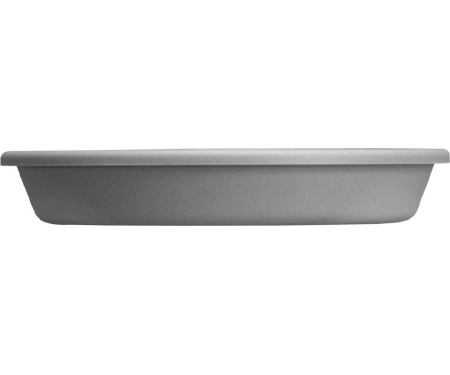 Saucer 16" Plstc Warm Gray