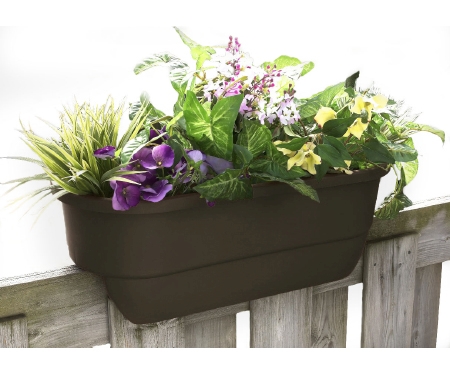 Planter Deck Rail 24" Mocha
