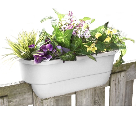 Planter Deck Rail 24" White