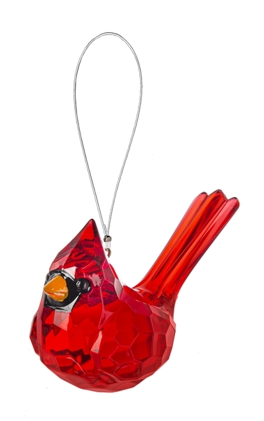 Orn 3.5" Elegant Cardinal