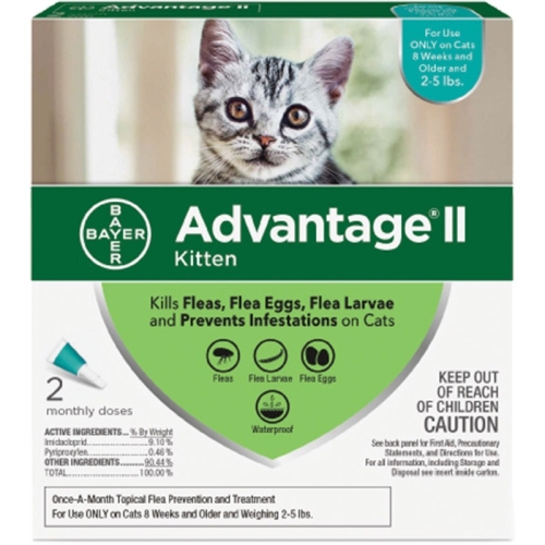 Advantage II Kittens 5lb or less