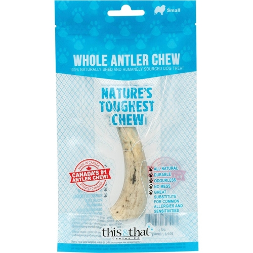 This & That Deer Antler Small Dog Chew