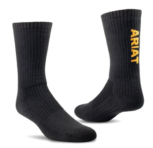 Ariat Sock Premium Cotton Crew Black MD