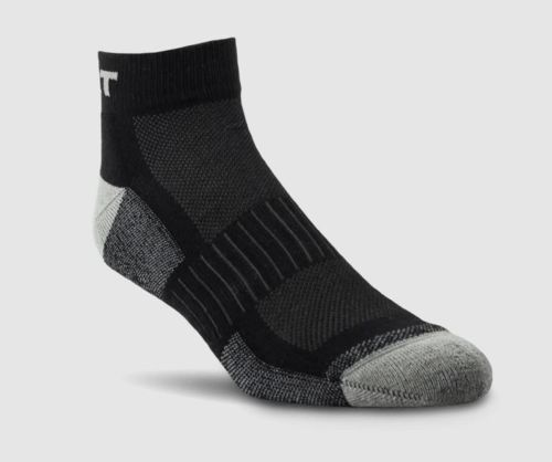 Ariat Sock Mens High Performance 1/4 Crew Black XL 3pk
