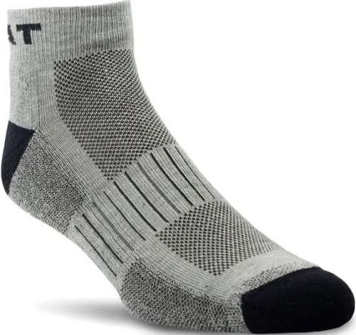 Ariat Sock Mens High Performance 1/4 Crew Gray XL 3pk