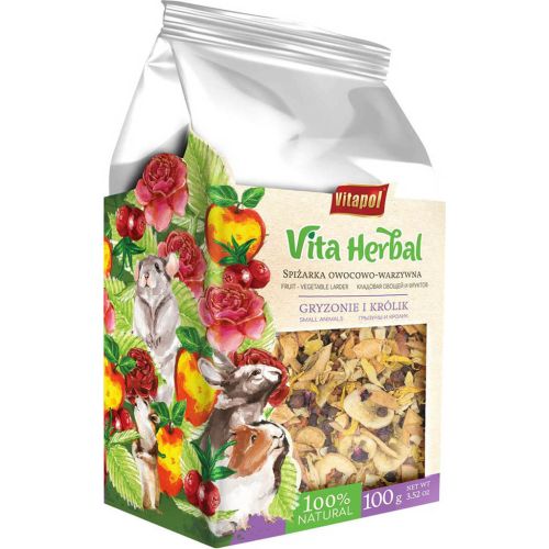 Vitapet Small Animal Fruit Vegetable Treat Mix