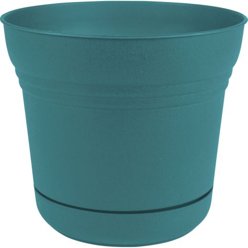 Saturn Planter 5in Teal