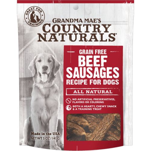 Grandma Mae's Country Naturals Grain Free Beef Sausages 5oz