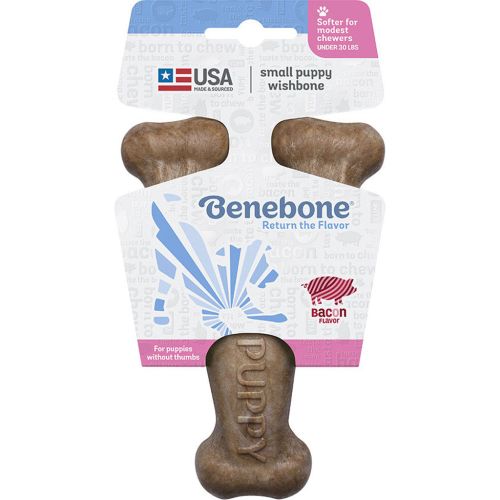 Benebone Wishbone Puppy Small Bacon