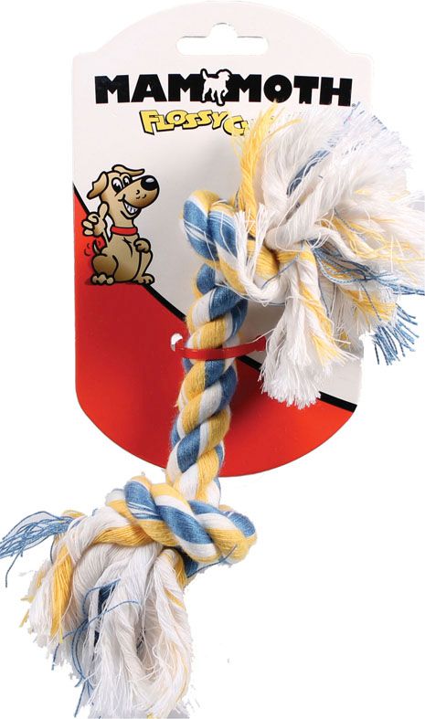 Mammoth Flossy Chew Rope Tug 9" 2 Knot