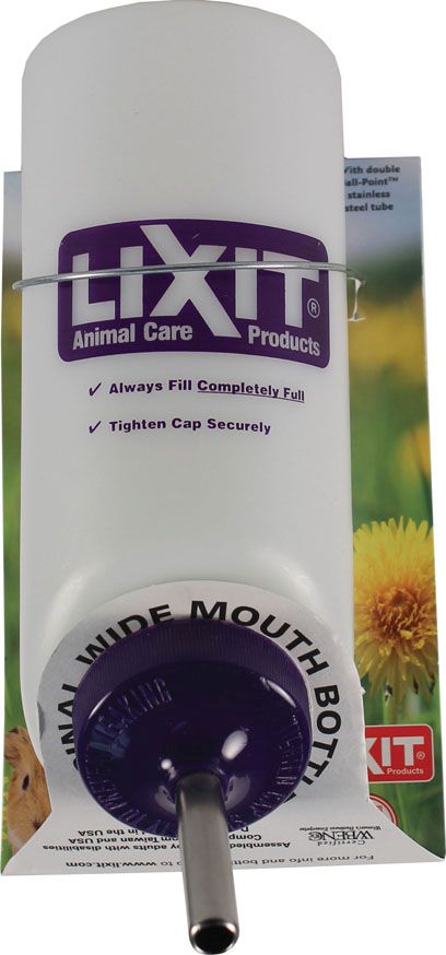 Lixit Water Bottle Wide Mouth 16Oz