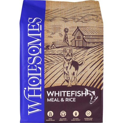 Wholesomes Whitefish & Rice Ault Dog 40lb