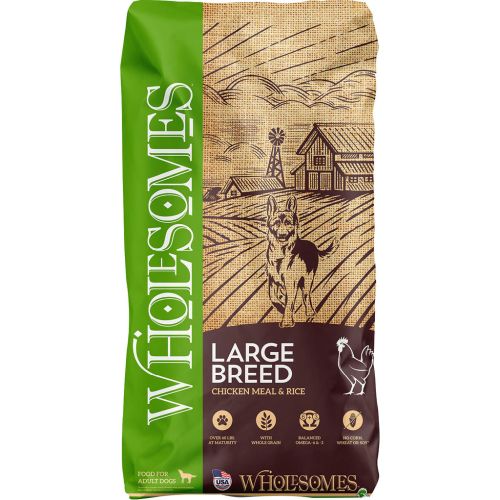 Wholesomes Large Breed Chicken & Rice Adult Dog 40lb
