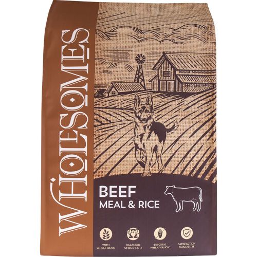 Wholesomes Beef & Rice Adult Dog 40lb