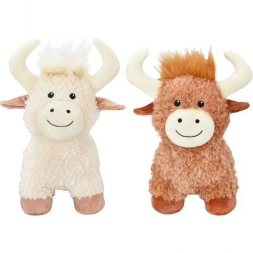 Plush Highland Cow Dog Toy