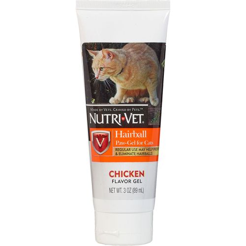 Nutrivet Hairball Paw Gel Chicken 3Oz