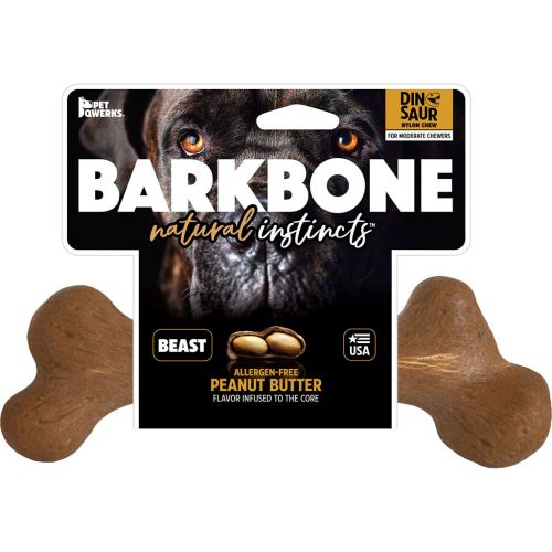 Barkbone Dinosaur Xxxl Wood Peanut Butter