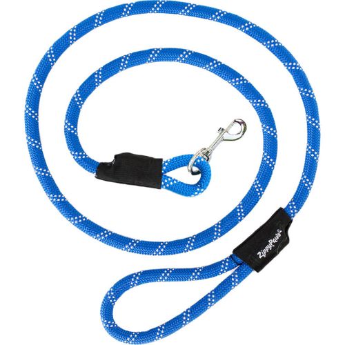 Zippy Paws Climbers Rope Leash 6' Blue