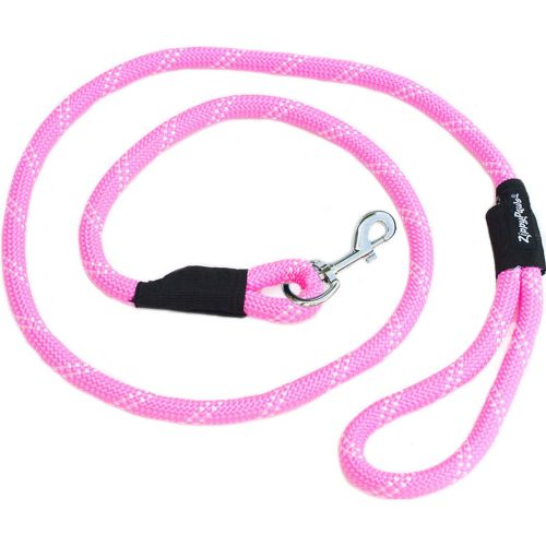 Zippy Paws Climbers Rope Leash 6' Pink