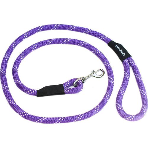 Zippy Paws Climbers Rope Leash 6' Purple