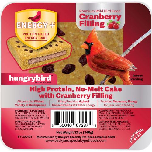 Hungrybird Cranberry Energy+ Non-GMO Suet 12oz