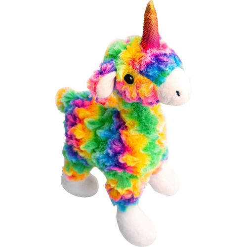 Snugarooz Rainbow Llama Dog Toy