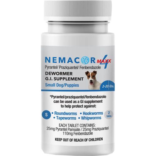 Quad Wormer Sm Dog 2#-20# 2ct