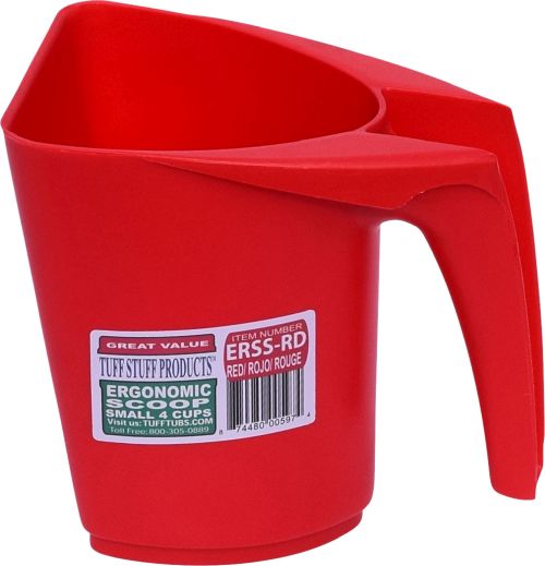 1qt Red Feed Scoop