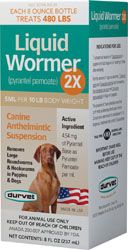 Durvet Liquid Wormer 2X Canine 8Oz