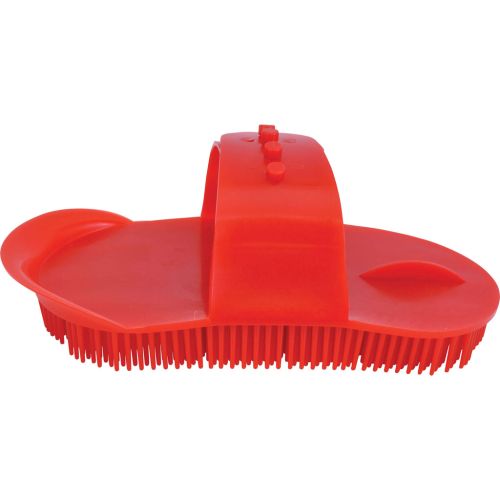 Curry Comb Plastic Red