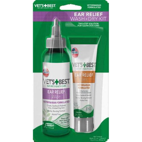 Vets Best Ear Wash & Dry 4Oz