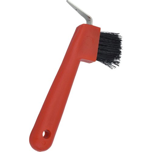 Hoof Pick Brush 7In Red