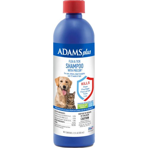 Adams Flea Shampoo Plus 12Oz