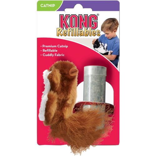 Kong Refillables Squirrel Brn