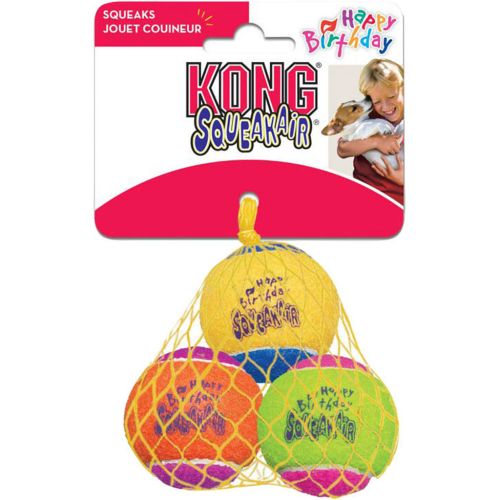 Kong Tennis Ball Birthday 3Pk