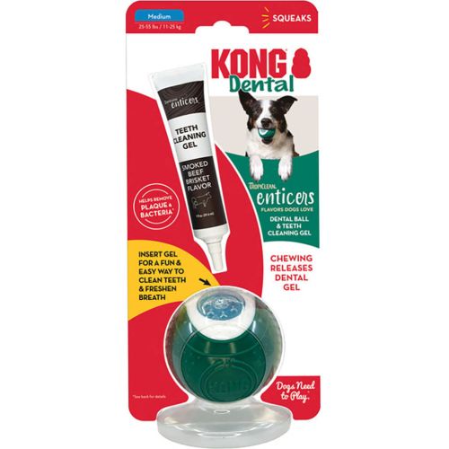 Kong Dental Ball Green Med