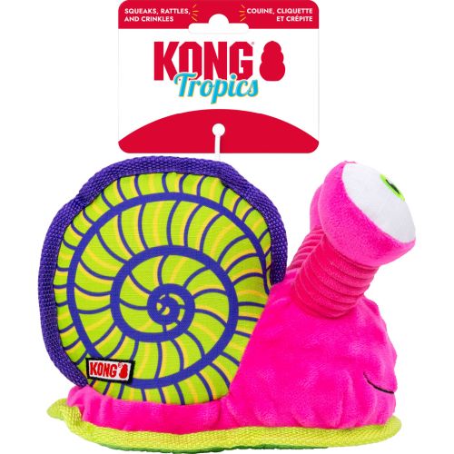 Kong Tropics Rattlez Snail Toy