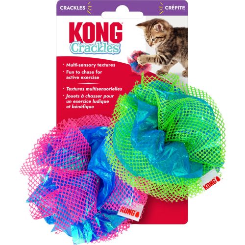 Kong Cat Crackle Ruffle Balls
