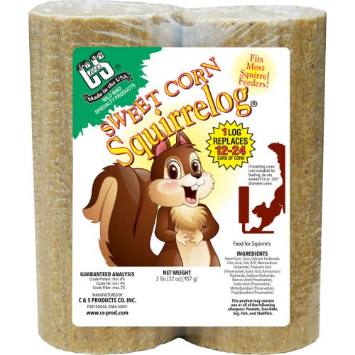 C&S Corn Squirrel Log 2Pk