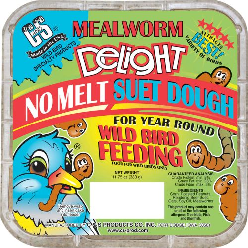 C&S Suet No Melt Mealworm Dough 11.75oz