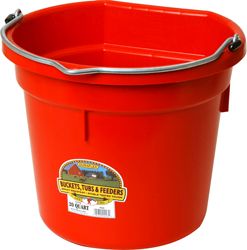 Bucket Flatback 20Qt Red