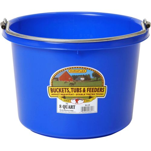 Bucket Round 8Qt Blue