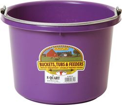 Bucket Round 8Qt Purple