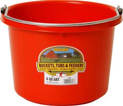 Bucket Round 8Qt Red